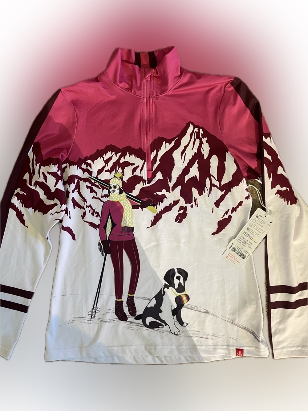 KRIMSON KLOVER zip neck; NWT; size S